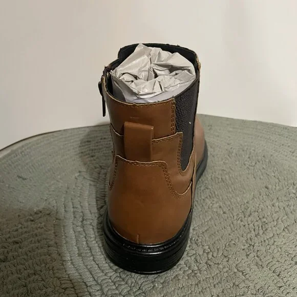 Alfani Side-Zip Boots Size 8.5 Brown - Picture 4 of 6